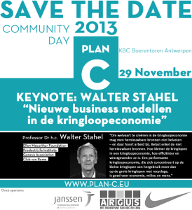 Save the date: Plan C Community Day 2013 @ KBC Boerentoren | Antwerpen | Vlaams Gewest | België